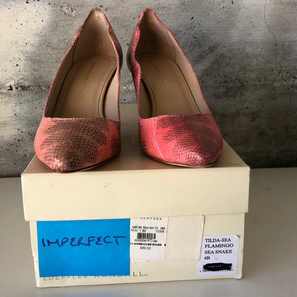 NWD Loeffler Randall Flamingo Sea Snake Heel 6B